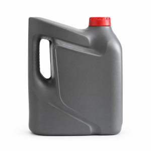Charcoal container with red cap