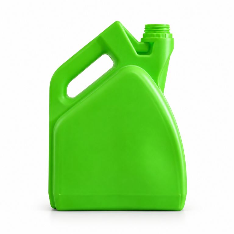Lime green angular container