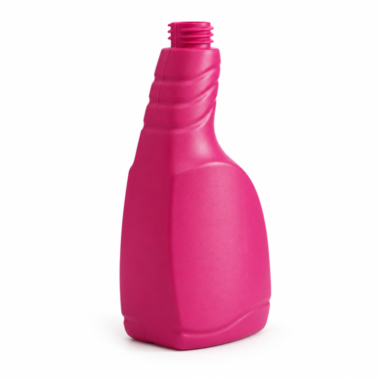 Magenta asymmetric-neck bottle