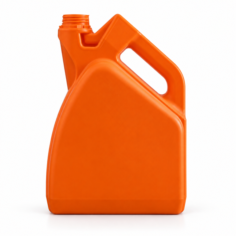Orange angular container
