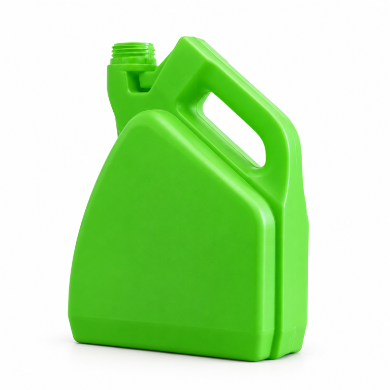 Lime green angular container